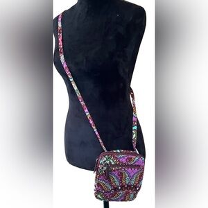 Vera Bradley Multicolor Paisley Mini Hipster/Crossbody Bag